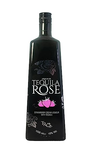 Tequila Rose Strawberry Cream Liqueur 1L 15% ABV Made with Real Dairy Cream Best Served Chilled Ideal for Cocktails Gift Idea