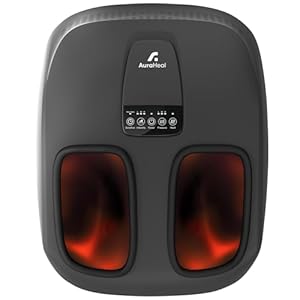 Shiatsu Foot Massager with Heat & Deep Kneading for Plantar Fasciitis, Neuropathy Relief, Fits Men Size 14, Electric Pain Relief, Compression, HSA/FSA Eligible, Christmas Gift