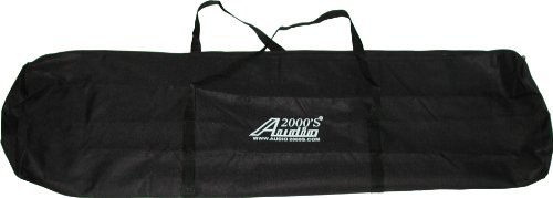 Audio2000'S ACC4395-99 Dual-Pack Speaker Stand Canvas Carrying Bag with a Divider Flap