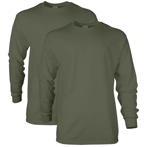 Image of Gildan Adult Ultra Cotton Long Sleeve T-Shirt, Style G2400, Multipack