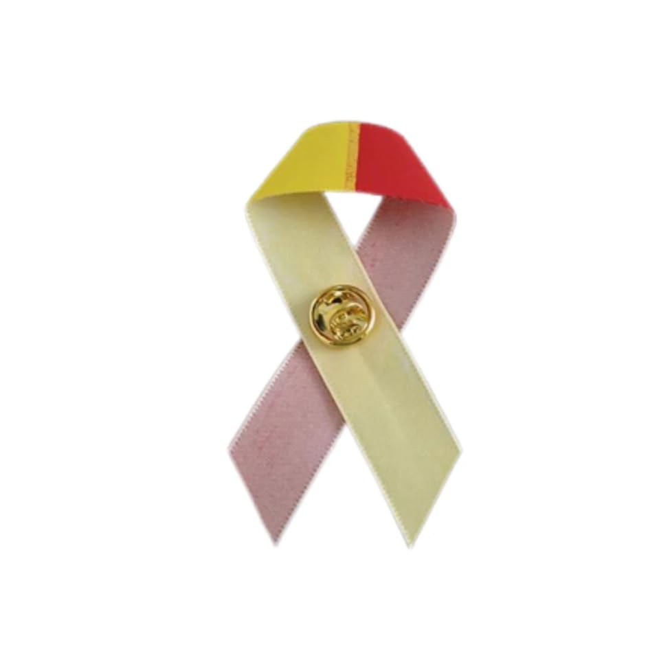 Image of 1 /2 /5 /10 /25 /50 /100pcs Satin Awareness Ribbon Pins (Pick your color), for Cancer & Disease Awareness, Bulk Quantities for Fundraising, Events, Gift Giving