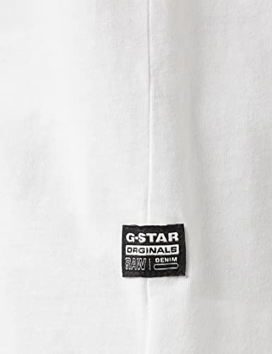 G-STAR RAW Men's Originals Logo T-Shirt, Bianco