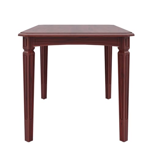 Image of Wakefit Kumen 4 Seater Teak Wood Dining Table