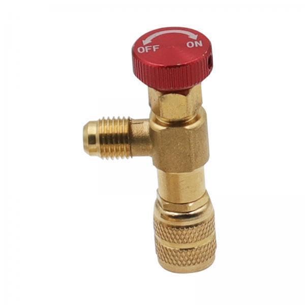 UJEAVETTE 3xConnector Air Conditioning Refrigerant Safety Valve On Off Valve Liquid Adapter Style A-image-22