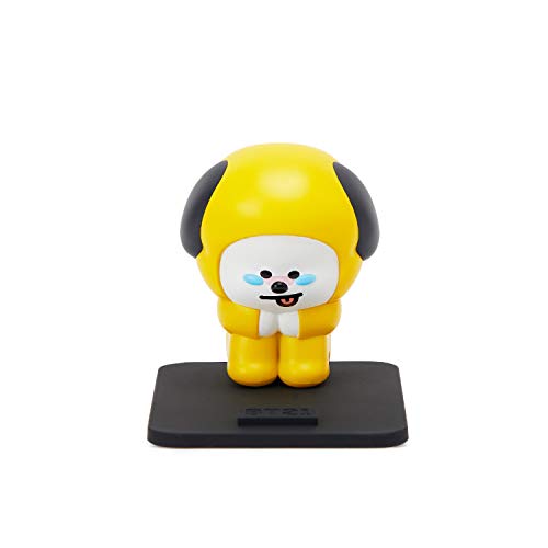 Line Friends CHIMMY Character Cute Silicone Cell Phone Holder Stand for Office Desk, Yellow