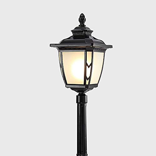 Éclairage de chemin E27 lampadaire rétro vintage lanterne verre étanche - 2