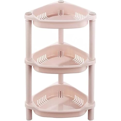 Wyazziv棚 浴室 シャンプーラック 浴室用ラック コーナーラック バス お風呂場 キッチン 棚 トイレ 収納棚 シャンプー台 お風呂 三角 シャワーラック バスラック 調味料棚 プラスチック製 組み立てが容易 取り外し可能 (3段)