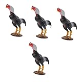 Figurines pour enfants - le jouet gamecock est fabriqué dans un matériau plastique de première qualité et lisse, peut être utilisé facilement, des jouets d'animaux de l'océan.