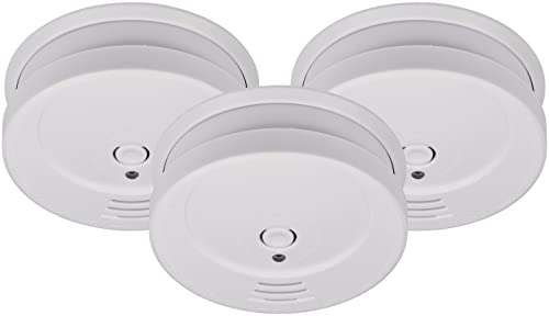 Brennenstuhl detectores de Humo Set, 3X RM C 9010 con Pila recambiable (comprobado según EN 14604, señal de Alarma penetrante) Blanco