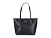 COACH CITY ZIP TOTE CROSSGRAIN LEATHER HANDBAG BLACK