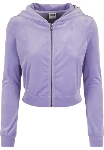 Short Velvet Zip Hoody Urban Classics pour femme veste courte