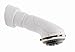 GROHE Relexa 4-Pattern Spray Showerhead with Integrated Shower Arm, White with Polished Brass Accent #28197LR0