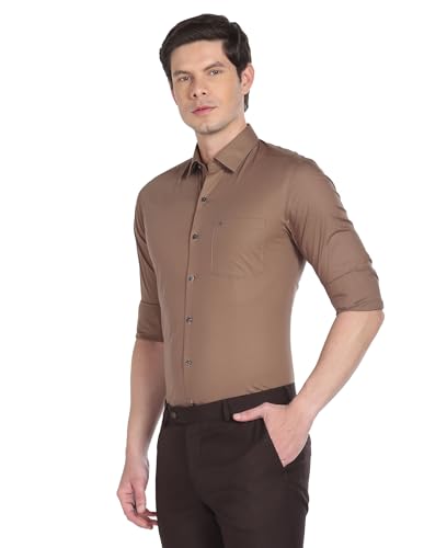 Image of Arrow Men's Solid Slim Fit Shirt