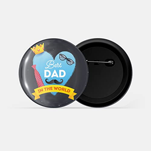 Image of dhcrafts Pin Badge Multicolor Family Glossy Finish Design Pack of 1 (58mm)