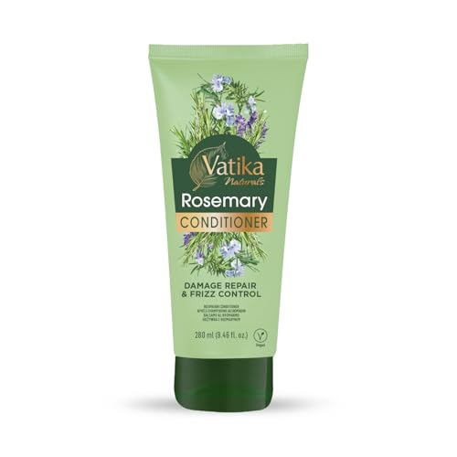 Vatika Natural Rosemary Conditioner, 280gm, Conditioner for dry hair, Anti-dandruff conditioner, Promotes Hair Growth, Nourishes & Conditions Hair, Rosemary oil