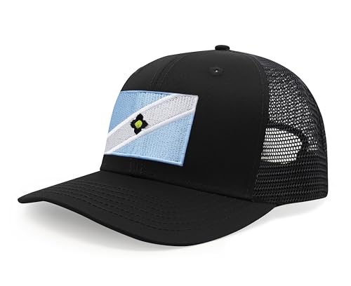 Image of International Tie City Hat for Men and Women, Adjustable Snapback Trucker Baseball Cap with Embroidered Patch