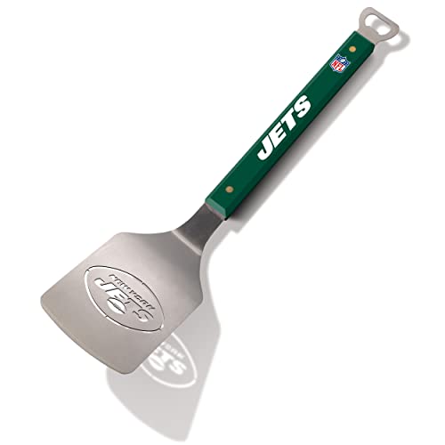 YouTheFan NFL New York Jets Spirit Series Sportula Stainless Steel Grilling Spatula, 18 1/2" x 4"