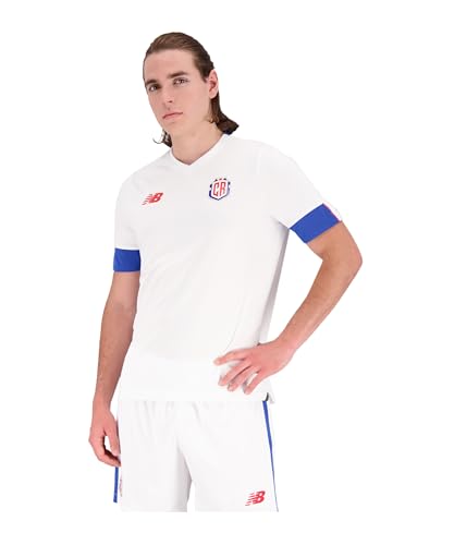 Image of New Balance Costa Rica Away Men's Soccer Jersey 22/23 (as1, Alpha, xx_l, Regular, Regular, XX-Large), White