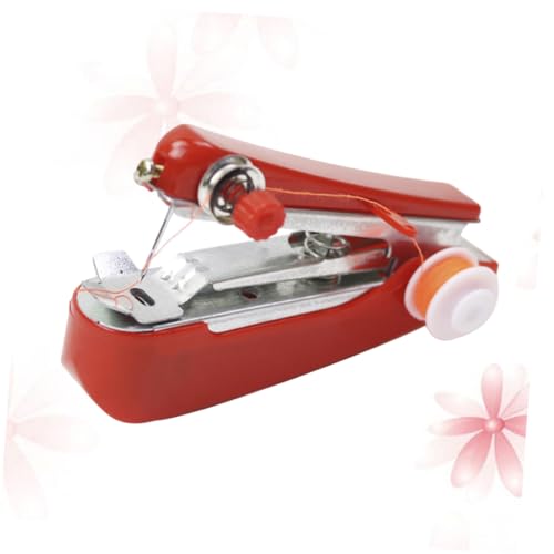 SAFIGLE Mini Máquina de Coser Portátil Inalámbrica Roja Tamaño Pequeño y Ligera para Arreglos Rápidos y Costura de Prendas SAFIGLE Mini Máquina de Coser Portátil Inalámbrica Roja Tamaño Pequeño y Ligera para Arreglos Rápidos y Costura de Prendas