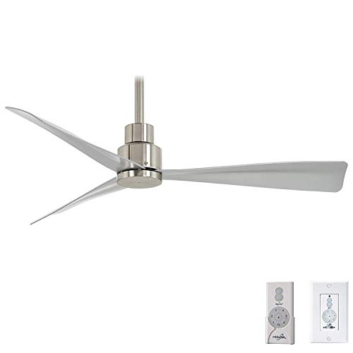Minka Aire F786-BNW Simple - 44 Ceiling Fan, Brushed Nickel Wet Finish with Silver Blades and Additional Wall Control