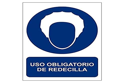 Normaluz Rd20031 - Señal Uso Obligatorio De Redecilla Pvc Glasspack 0,7Mm 21X30 Cm
