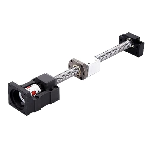 Metal Ball Screw nut end Processing C7 Ball Screw Kit SFU3210 L1050-1400mm with Single Nut+BF25+DSG32H+Coupling+HM25-110 Motor Mount for 3D Printer Part(1200mm)