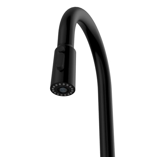 Karran Elmsworth Commercial Style Pull-Down Kitchen Faucet with Dual Interchangeable Spray Heads 5-Function Revolve MAX & 3-Function Revolve Mini Aerator High-Arc Spout (Matte Black) by Karran - Used condition - Image 6