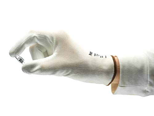 Ansell HyFlex 48-100 Thin Work Gloves, Stretch Fit Nylon Liner with Flexible PU Coating - Image 4