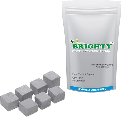 Image of Brighty Brightify Black Slate Cubes Chalk 900g Pack | Barfi-Shaped Shale Stone Pieces for Writing, Drawing, Craft, Labeling, Educational Boards & Decorative Use (15 Pieces)