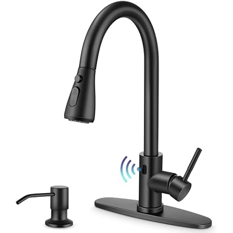Herogo Touchless Kitchen Sink Faucet with Pull Down Sprayer Cover