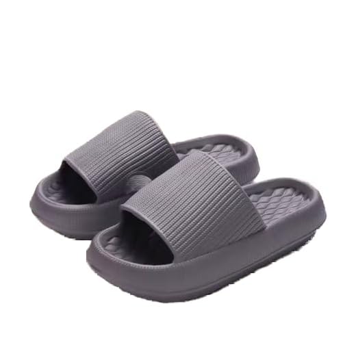 Chinela Nuvem Unissex Confortável Mácia Sándalia Ortopedica Antiderrapante Leve (Cinza, BR, Adulto, Numérico, 37)