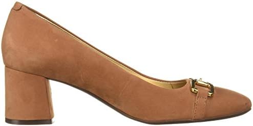 Marc Joseph New York Women's Leather Astoria Pump Bit Buckle Detail, Cognac Nubuck, 5 M US | Image 5