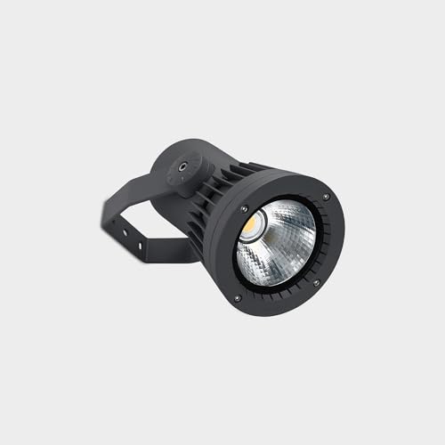 LEDS·C4 Proyector IP65 Hubble COB LED Ø234mm LED 96.8 Blanco Cálido para Exterior de Pared, Jardín, Terraza