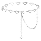 Romantico design rotondo e cuore: la delicata catena della coscia presenta affascinanti dettagli rotondi e a cuore, aggiungendo un tocco di femminilità a qualsiasi outfit. Che si tratti di abiti o jeans, le cinture a catena da donna migliorano magnificamente la tua silhouette.