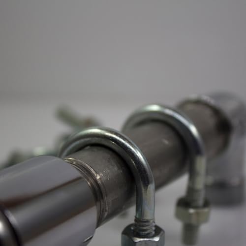 Image of uxcell Square U-Bolts, 8 Sets 92mm Inner Width 80mm Length M8 Zinc-Plated Carbon Steel U Clamp Bolt with Nuts and Plates, for Boat Trailer