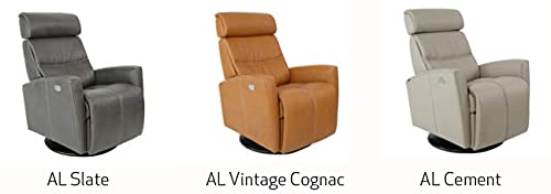 Sillón reclinable piel slate cuero miniatura 5