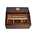 Humidor per sigari fatto a mano, Vetrina per sigari di grande capacità con piano in vetro, Con termometro digitale e umidificatore Scatola porta sigari in legno di cedro, Regalo per sigari da uomo