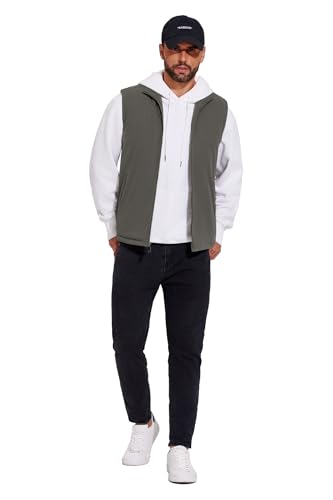 COOFANDY Men's Casual Outerwear Vest Lightweight Full-Zip Sleeveless Jacket Outdoor Hiking Travel Golf Vest with Pockets4
