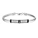 Silver Bracelet for Men: Custom Bracelet with Engraved Text, Personalized with Kids or Loved Ones Names - Gift for Him, Dad, Boyfriend