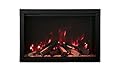 Amantii TRD-38-BESPOKE Traditional Bespoke - 38" Indoor/Outdoor Electric Insert Featuring Thermostatic Remote, WiFi Capable with Split Log Media