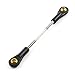 Aexit RC Model Electrical equipment Spare Parts Plastic Double Ball Link Ends Push Rod 2x2x35mm Black