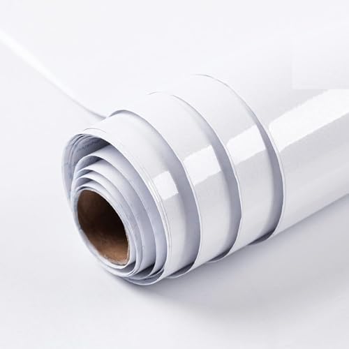 HAPPYMATES Self-Adhesive Whiteboard Sticker Wall Sticker Plastic Vinyl Dry Erase Large Contact Paper Roll for Children DIY Works School Classroom Home Office (Whiteboard Vinyl, 24 X 48 Inch)