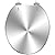 WHFEOIV9RE Round Toilet Seat Silver Brushed metal Resin Toilet Seat Quietly Slow Close with Quick-Release Hinges Toilet Seat with Cover Easy to Clean Install