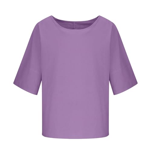 Kids Girls Tunic Blouse Loose Soft Solid Short Sleeve Shirts Tops Teen Girls Boho Summer Casual Crew Neck Tees Clothes4