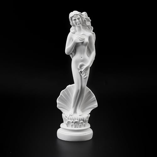 Estatua Birth of Venus blanca de resina 7.6 pulgadas miniatura 6