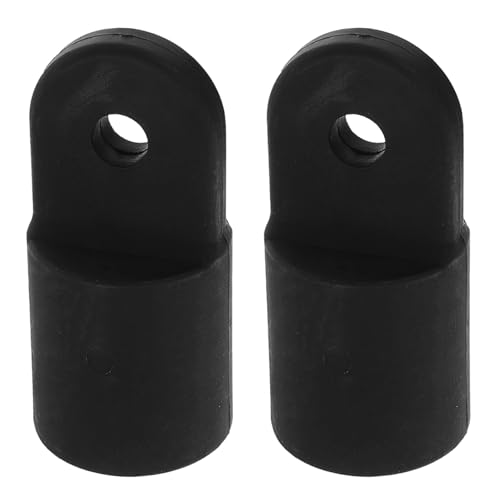 Ciieeo - Ciieeo Lot de 2 Embouts en Nylon Noir 7/8 Pouces pour Bimini de Yacht Accessoires de Quincaillerie Marine Fixations Robustes pour Mâts D’Ombrage Pièces Détachées pour Capote de
