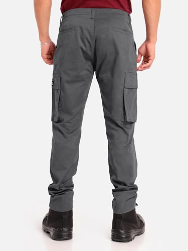 Image of Beyoung Cotton Lycra 6 Pocket Regular Fit Cargo Pants for Men | Cargo Trousers for Men