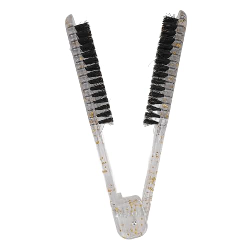 Plancha para el cabello Asixxsix con peine cepillo de doble cara, diseño hueco y transpirable para secado rápido, cepillo alisador con mango ergonómico y propiedades antiestáticas para uso profesional miniatura 4