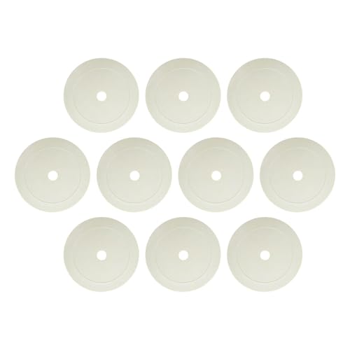 10 Pieces Flat Cones Markers Floor Dots Non Slip Rubber Plates Flat Discs 5.9 inch for Soccer Speed Agility Training