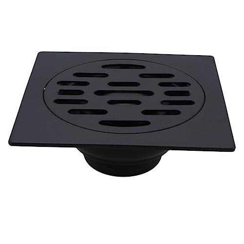 ORFOFE Drenaje de Piso Inoxidable Antiolor con Tapa Filtro Doble para Cocina Baño y Lavandería Resistente y Fácil de Instalar